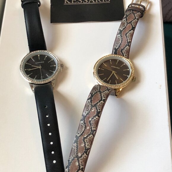 Kessaris - Watch - Black - Snake Print - Picture 5 of 6